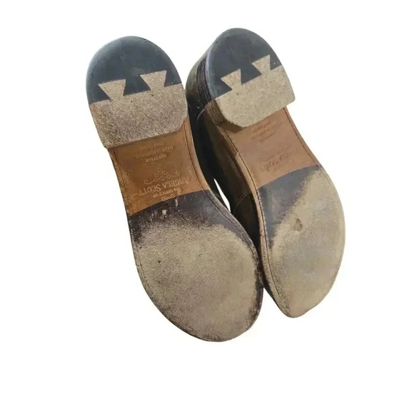 The Office of Angela Scott Ms Presley Bronze Lace-up Derby Oxford Loafer Size 39 - Picture 5 of 6